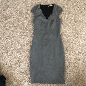 grey dress from mango